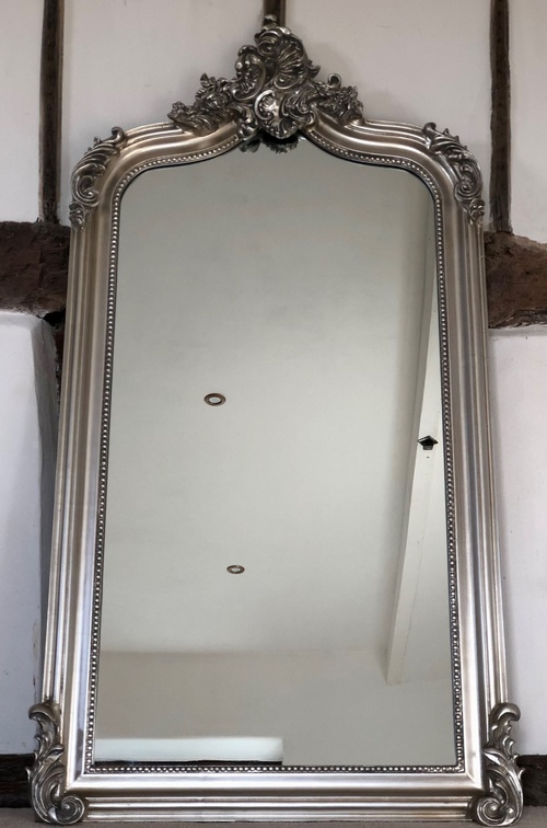 The Annecy Mirror: Antique Silver - 5FT High Mirrors > Silver Mirrors