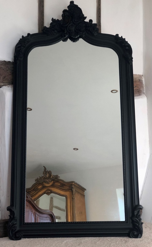 The Annecy Mirror: Matt Black- 5FT High Mirrors > Black Mirrors