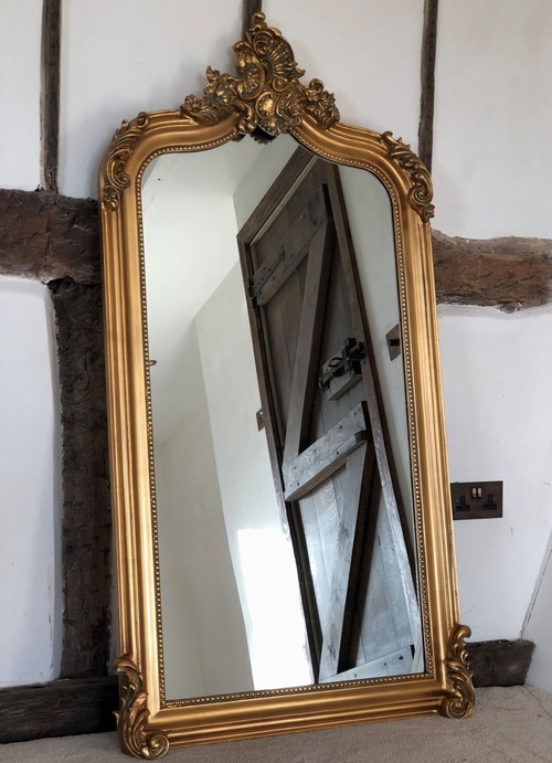 The Annecy Mirror: Antique Gold- 5FT High Mirrors > Gold Mirrors