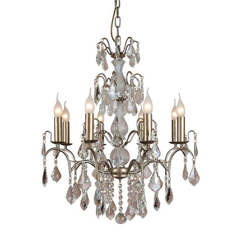 The Marseilles: LARGE GOLD 8 BRANCH FRENCH CHANDELIER Lighting > Chandeliers