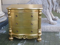 The Large Chateau Side Chest: Gold Leaf