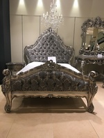 The Charles Bed - Antique Silver