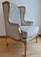 The Wingback Chair: Gold Leaf & Champagne
