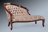 The Petite Chaise - Walnut Touched With Gold Leaf.