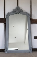 The Annecy Mirror: Distressed Parisian Grey - 5FT High