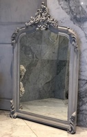 The Annecy Mirror: Distressed Parisian Grey - 4FT High