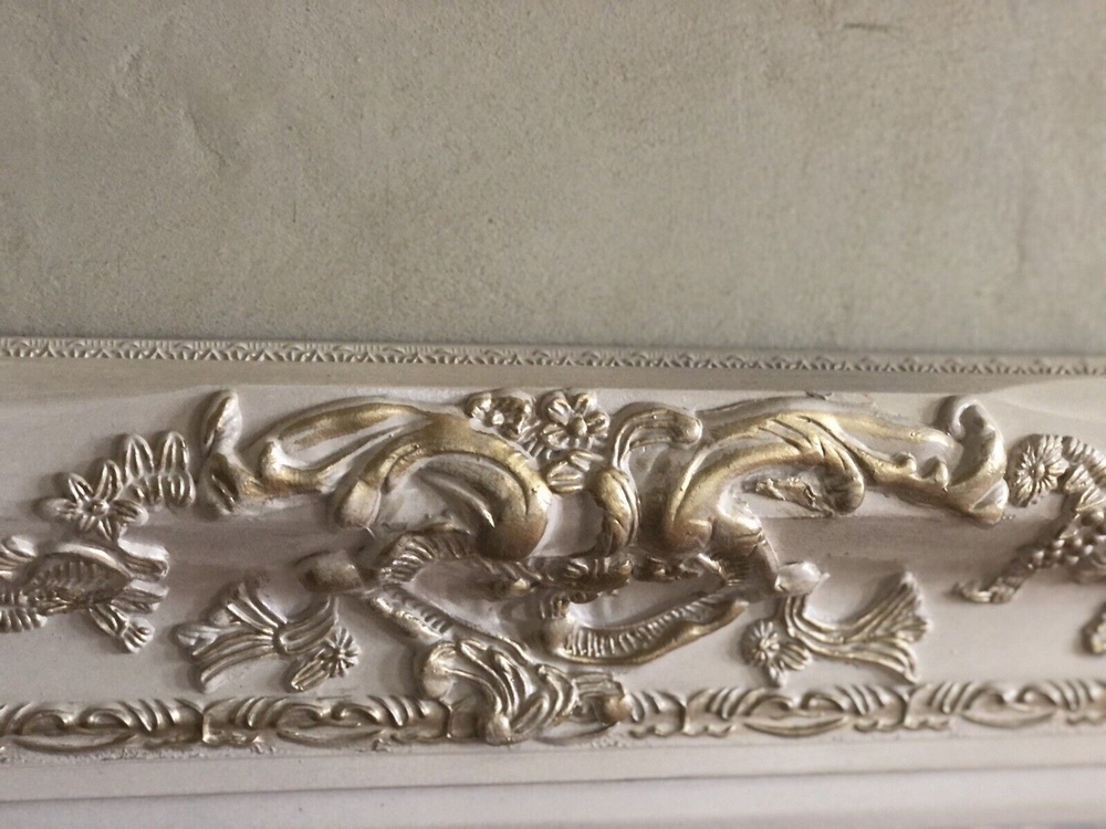 SOLD - OUT The Chateau: Cream/ Ivory kissed with French Pale Gold - Hand finished. (Made to order)