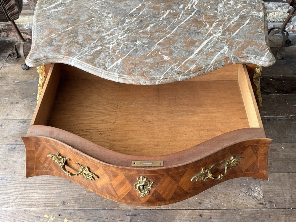 Fine Quality Antique French Commode Marble Ornatet Gilt Ormolu Chest of drawers