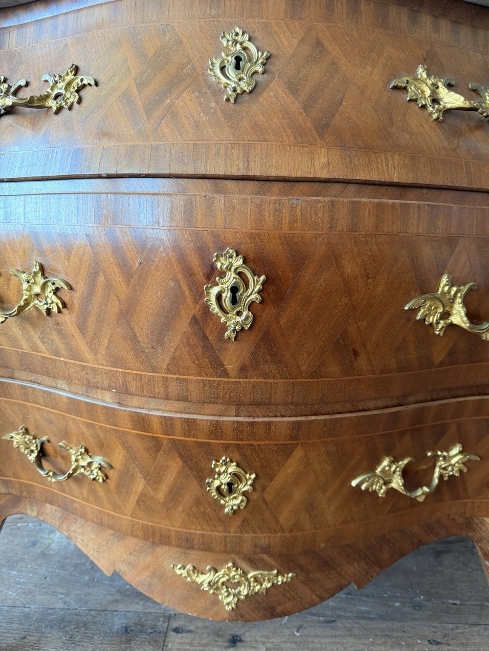 Fine Quality Antique French Commode Marble Ornatet Gilt Ormolu Chest of drawers