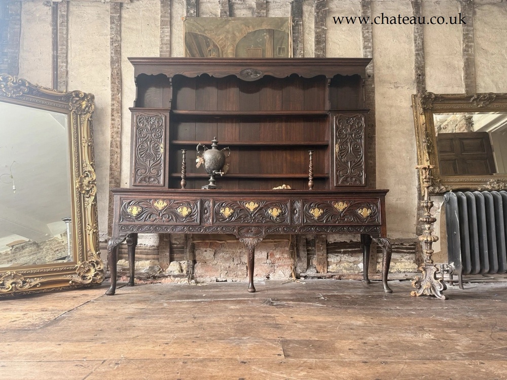 Fine Quality Important Rare Antique Oak Welsh Dresser Sideboard STAMPED RG