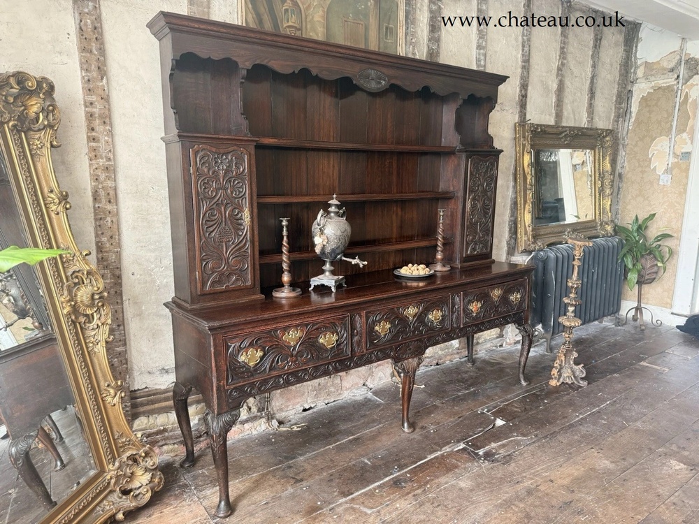 Fine Quality Important Rare Antique Oak Welsh Dresser Sideboard STAMPED RG