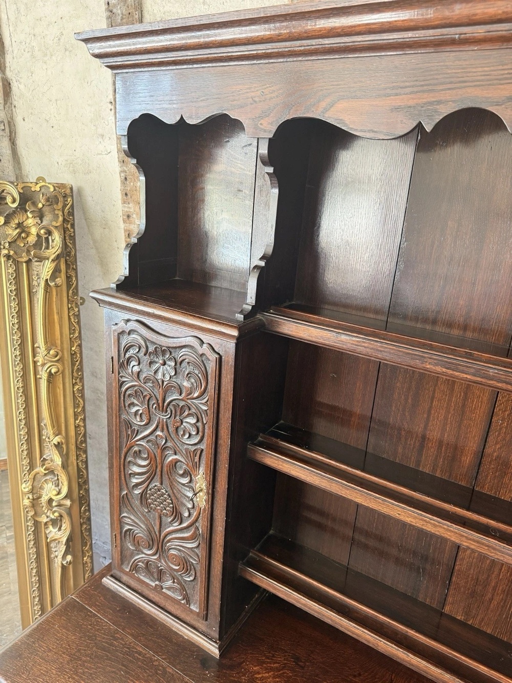 Fine Quality Important Rare Antique Oak Welsh Dresser Sideboard STAMPED RG