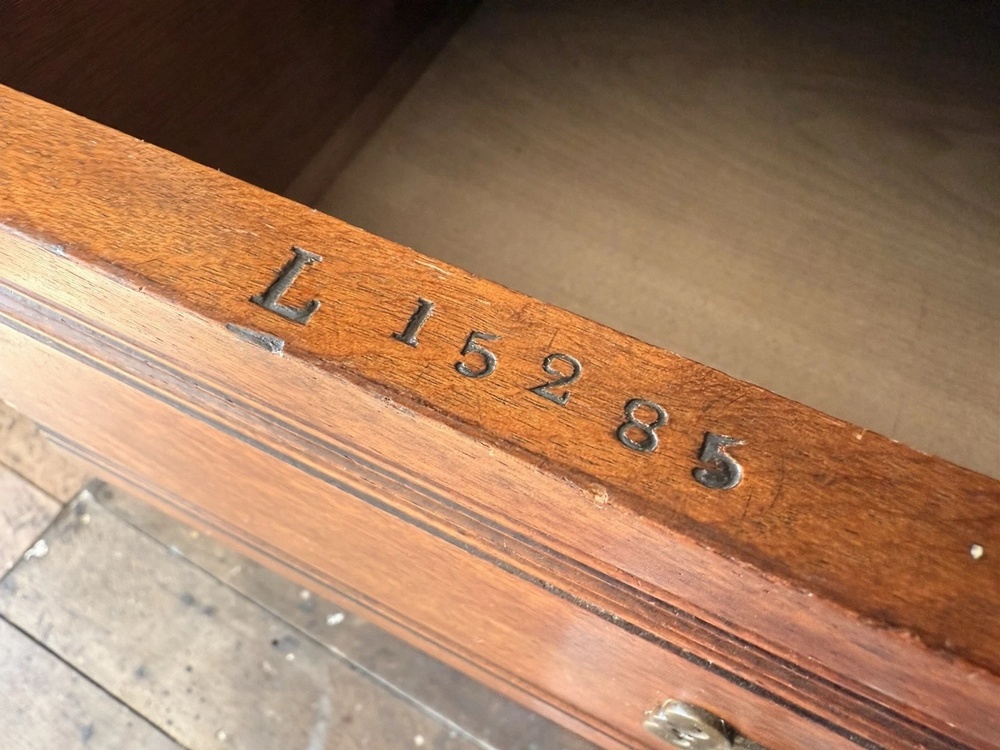 Magnificent Original Rare English Stamped Gillows of Lancaster Wardrobe C 1880