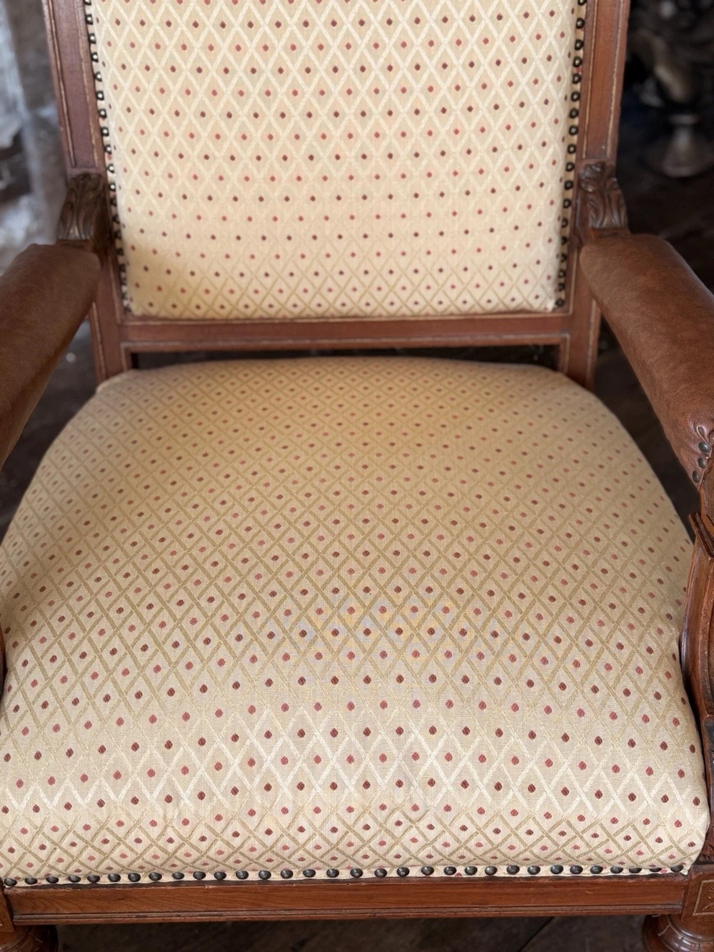 Exceptional Quality Antique Bavarian Elbow Lady's Gentlaman's Arm Chairs C 1800