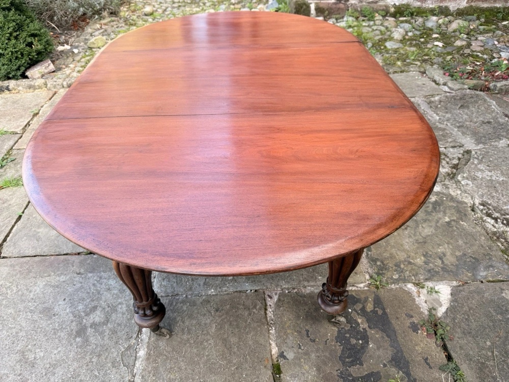 SOLD - Fine English Antique William IV Extending Pull Out Dining Table Circa 1830
