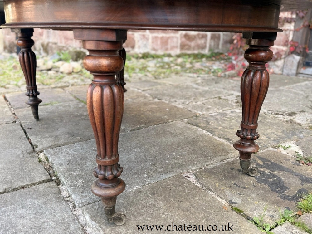 SOLD - Fine English Antique William IV Extending Pull Out Dining Table Circa 1830