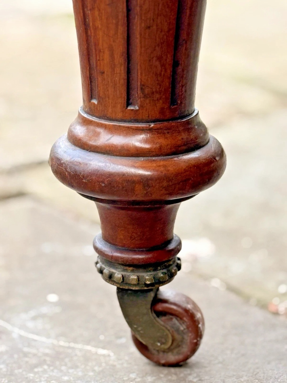 Original English Rustic Antique Mahogany Wind Out Dining Table C1850 Seats 12
