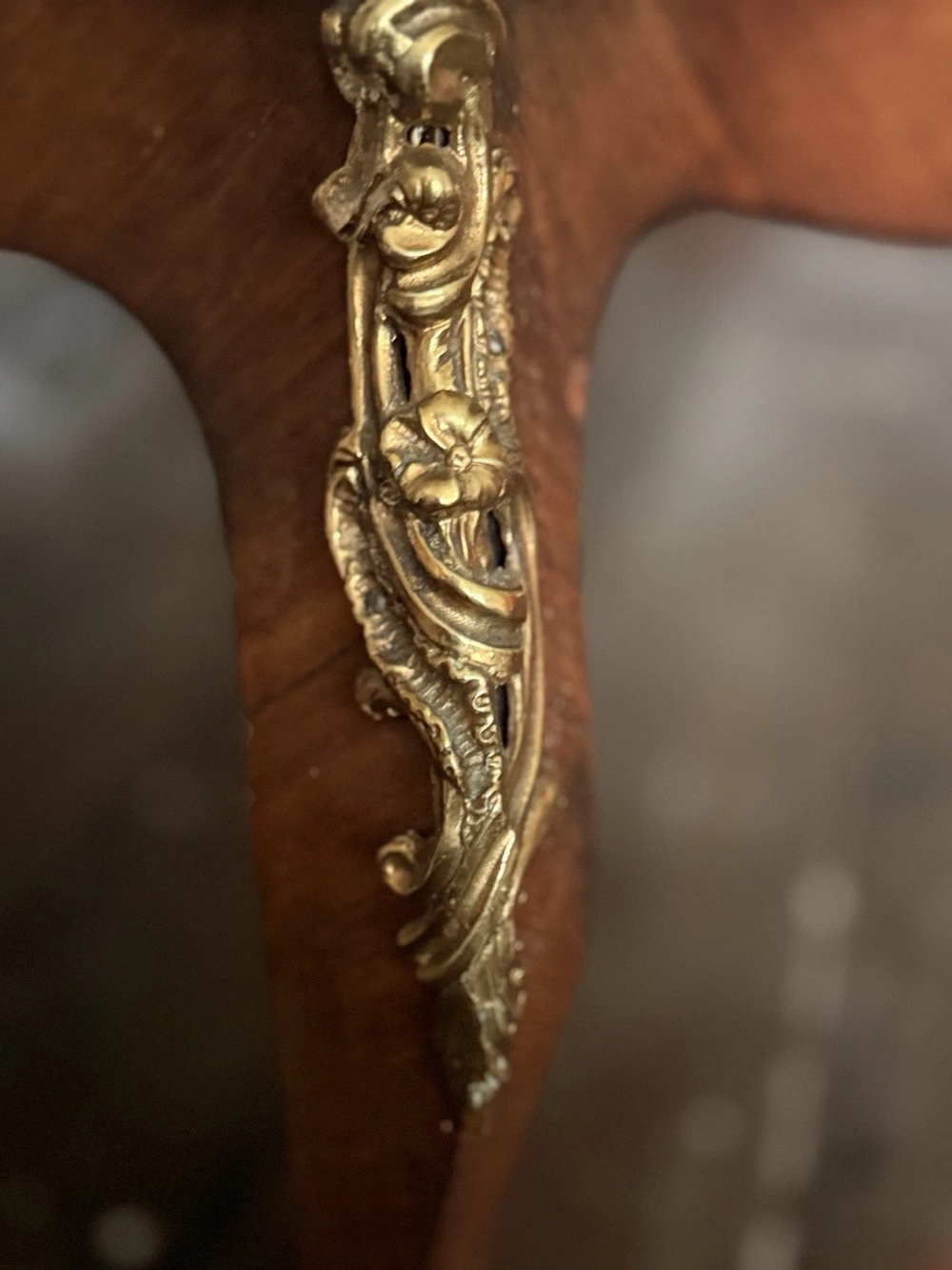 French Antique Kingswood Bronze Gilt Serpentine Side Occasional Centre Table 1880C