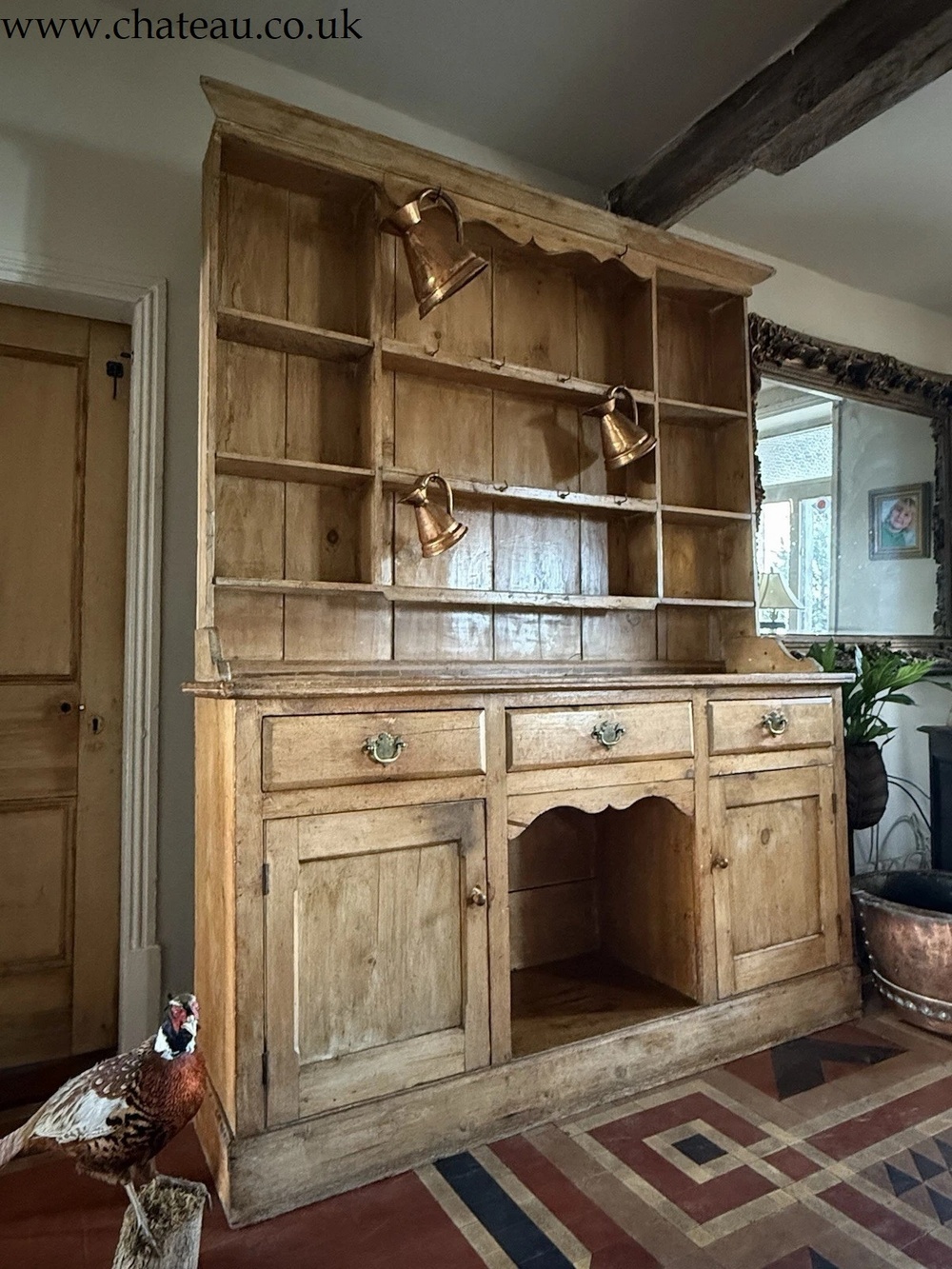 Original Antique Pine Welsh Farmhouse Rustic Primitive Untouched Dresser 1830 C ONHOLD