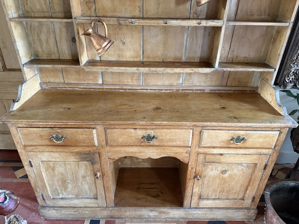 Original Antique Pine Welsh Farmhouse Rustic Primitive Untouched Dresser 1830 C ONHOLD