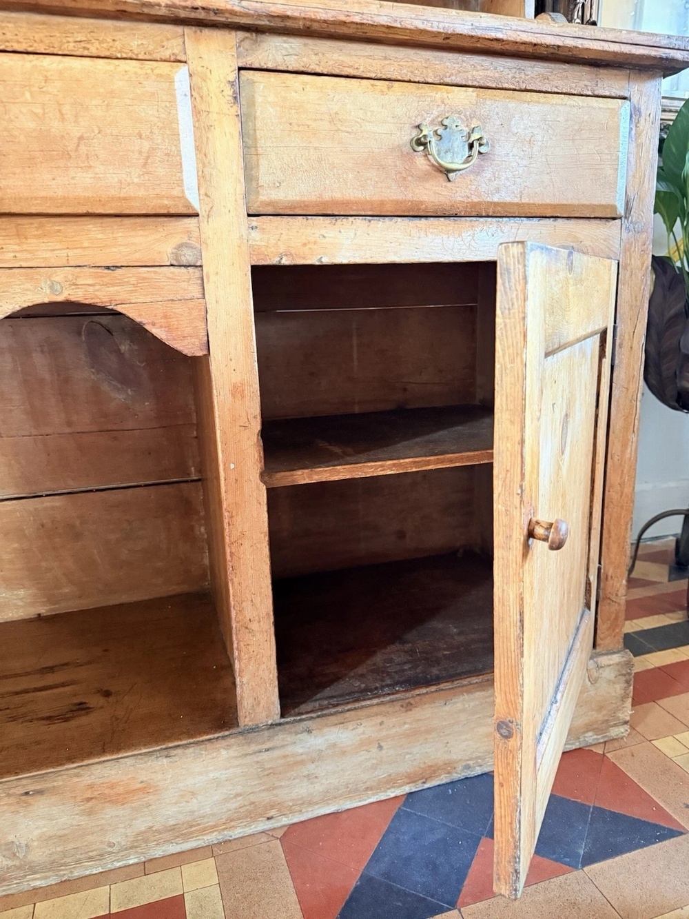 Original Antique Pine Welsh Farmhouse Rustic Primitive Untouched Dresser 1830 C ONHOLD