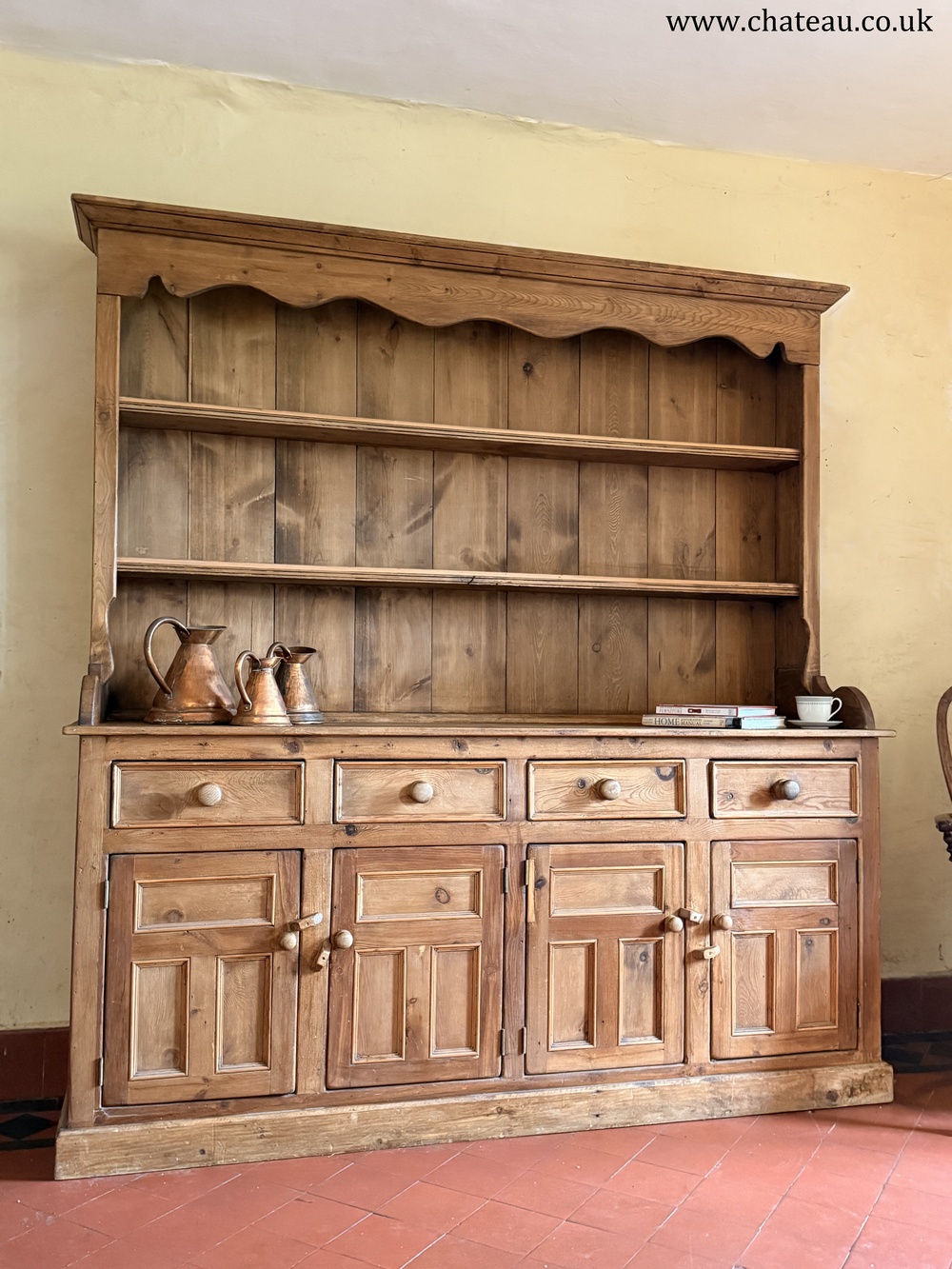 Welsh Vintage Large Rustic Kitchen Farmhouse Reclaimed Statement Pine Dresser