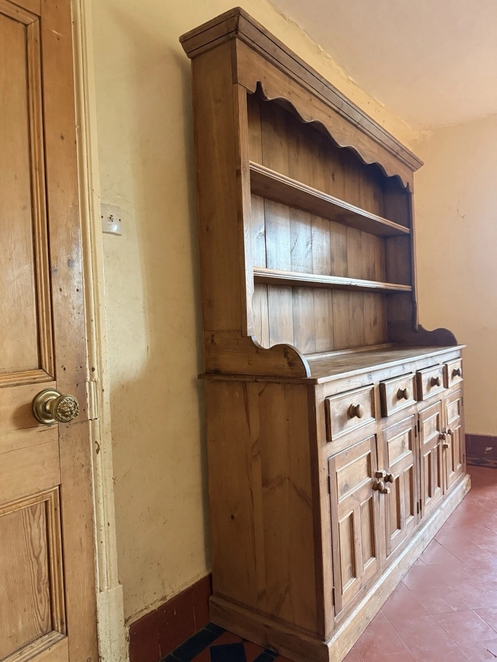 Welsh Vintage Large Rustic Kitchen Farmhouse Reclaimed Statement Pine Dresser