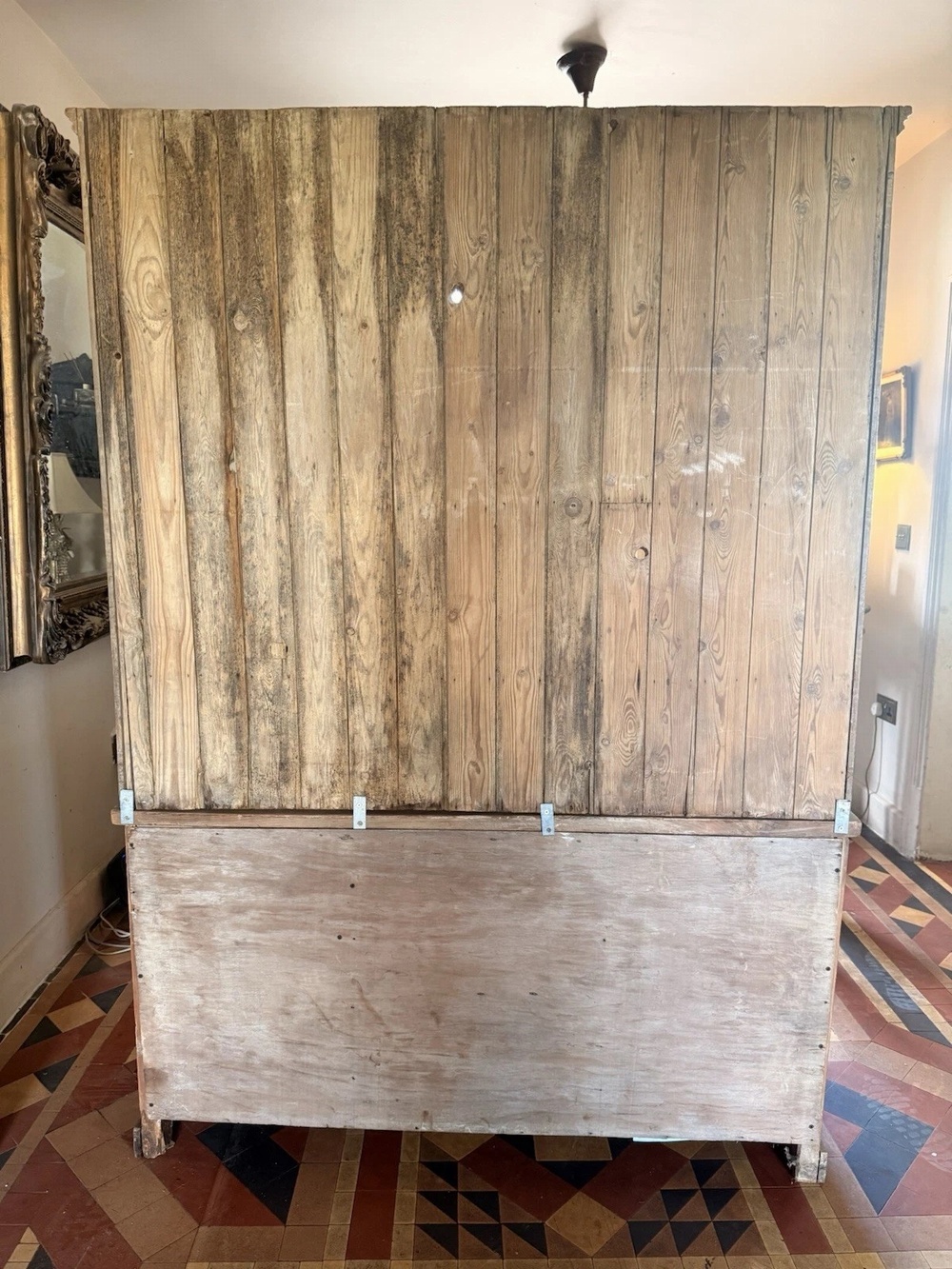 ShareAntique Pine English Rustic Country Pine Farmhouse Plate Rack Dresser 1820 C
