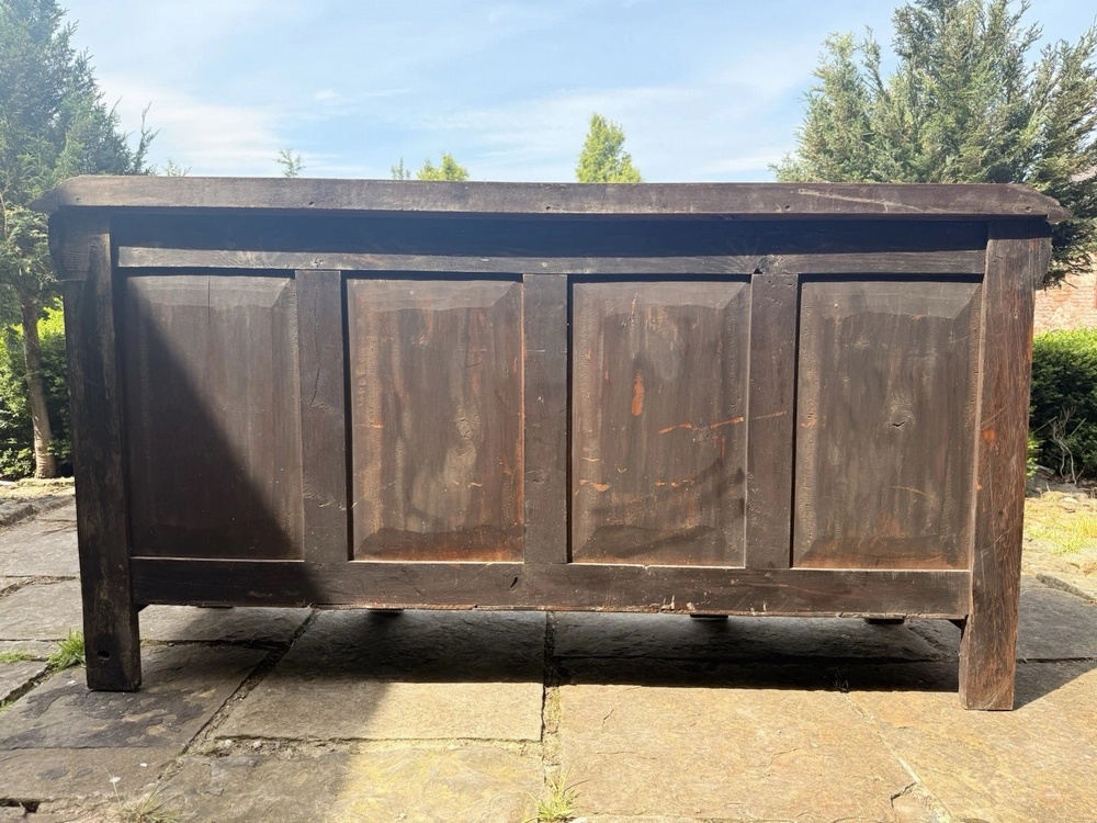 Large Victorian Carved Country House Jacobean Solid Antique Oak Carved Sideboard