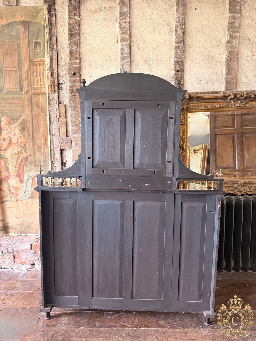 Rare Gillow & Co Ebonised Inlaid Aesthetic Movement Side Cabinet Chiffonier c.1885