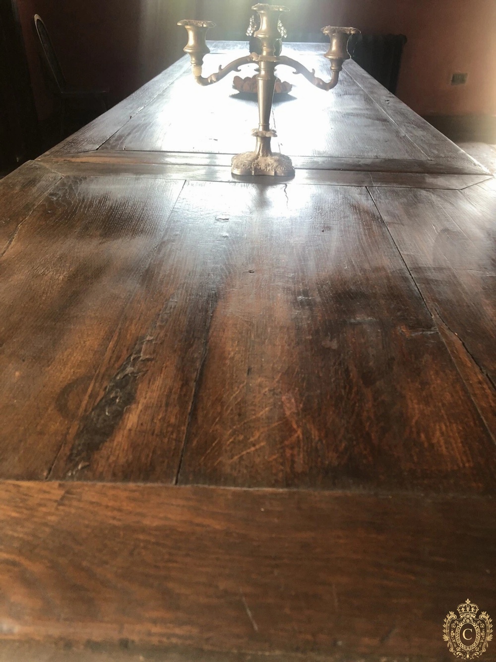 SOLD  !!!    Original Rare English Refectory Antique Kitchen Dining Table C 1680 Over 12 ft!