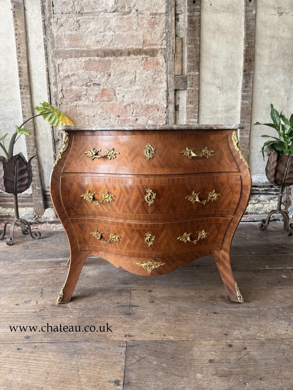 Fine Quality Antique French Commode Marble Ornatet Gilt Ormolu Chest of drawers