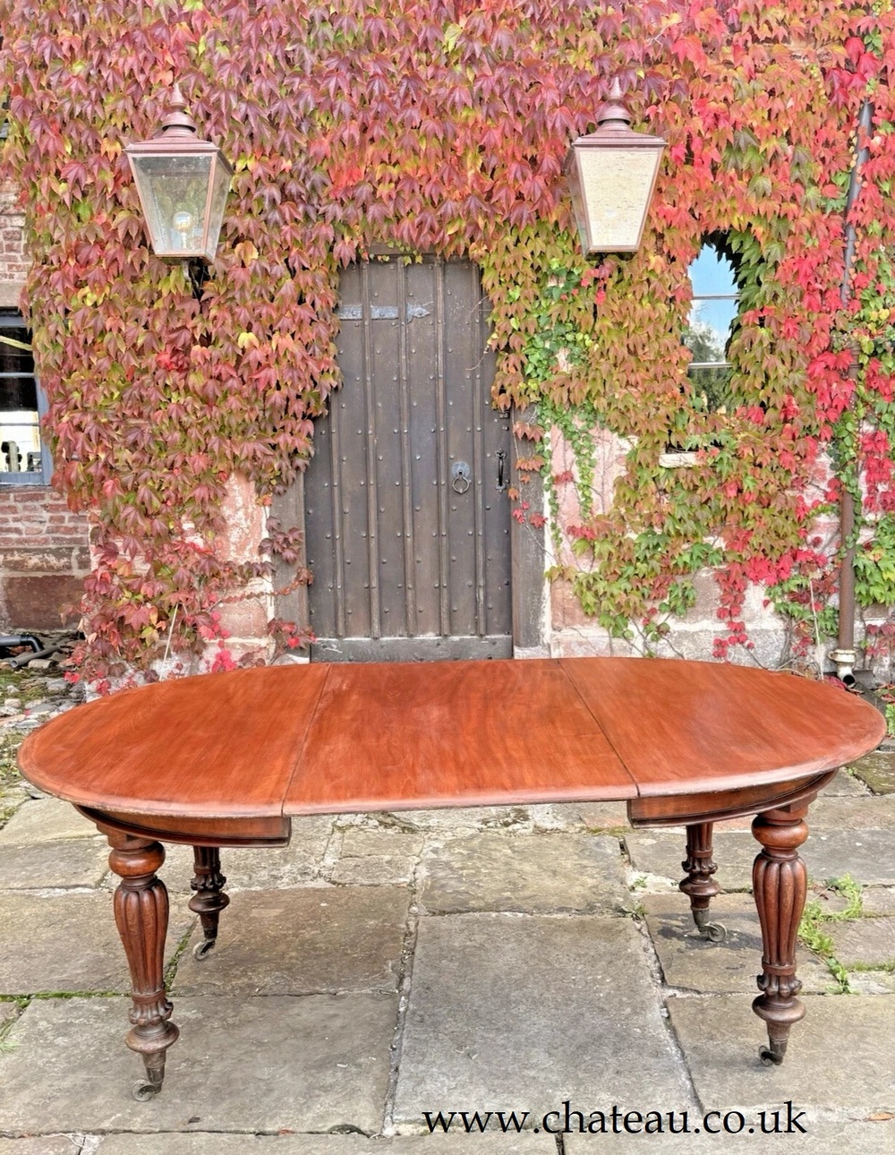 SOLD - Fine English Antique William IV Extending Pull Out Dining Table Circa 1830