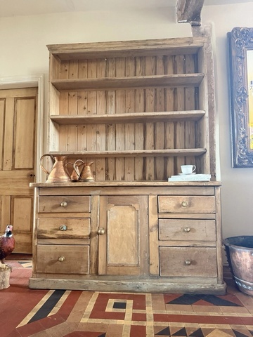 ShareAntique Pine English Rustic Country Pine Farmhouse Plate Rack Dresser 1820 C